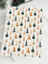 Load image into Gallery viewer, Transfer Paper Sheet 566 Boho Christmas Trees | Image Water Transfer
