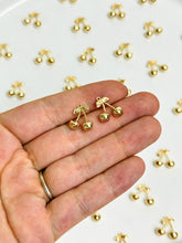 Load image into Gallery viewer, 18K Gold Plated Cherry Pendant Charm with One Hole
