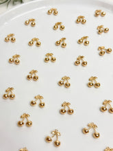 Load image into Gallery viewer, 18K Gold Plated Cherry Pendant Charm with One Hole
