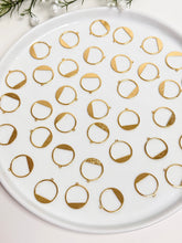 Load image into Gallery viewer, 18K Gold Plated Hollow Circle Pendant Charm with One Hole

