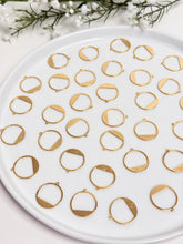 Load image into Gallery viewer, 18K Gold Plated Hollow Circle Pendant Charm with One Hole
