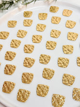 Load image into Gallery viewer, 18K Gold Plated Hammered Trapezoid Connector with Two Holes
