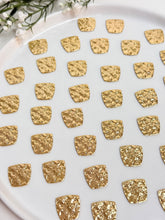 Load image into Gallery viewer, 18K Gold Plated Hammered Trapezoid Connector with Two Holes
