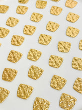 Load image into Gallery viewer, 18K Gold Plated Hammered Trapezoid Connector with Two Holes
