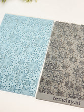 Load image into Gallery viewer, Snowflake #1 Rubber Texture Mat for Polymer Clay
