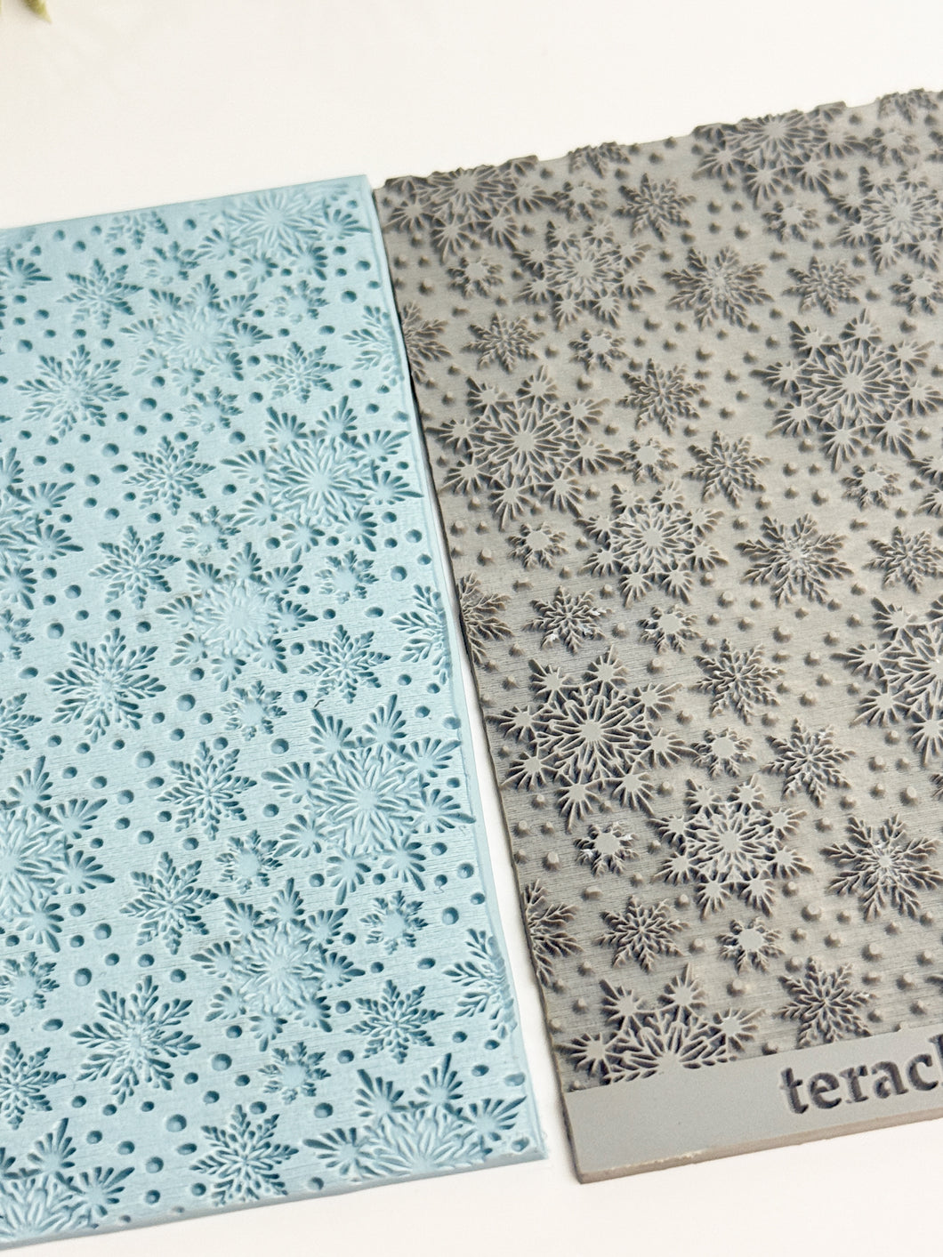 Snowflake #1 Rubber Texture Mat for Polymer Clay