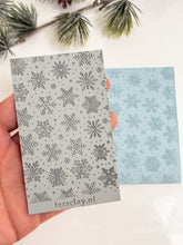 Load image into Gallery viewer, Snowflake #2 Rubber Texture Mat for Polymer Clay
