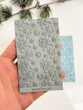 Load image into Gallery viewer, Snowflake #1 Rubber Texture Mat for Polymer Clay
