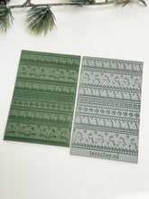 Load image into Gallery viewer, Christmas Sweater Pattern Rubber Texture Mat for Polymer Clay

