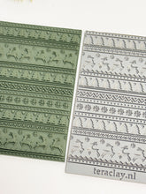 Load image into Gallery viewer, Christmas Sweater Pattern Rubber Texture Mat for Polymer Clay
