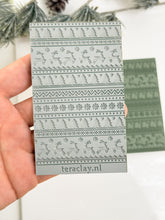 Load image into Gallery viewer, Christmas Sweater Pattern Rubber Texture Mat for Polymer Clay
