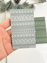 Load image into Gallery viewer, Christmas Sweater Pattern Rubber Texture Mat for Polymer Clay

