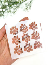 Load image into Gallery viewer, Roses #1 Clay Stencil Sheet | Reusable Polymer Clay Texture Stencil
