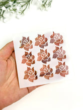 Load image into Gallery viewer, Roses #1 Clay Stencil Sheet | Reusable Polymer Clay Texture Stencil
