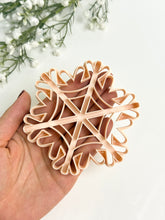 Load image into Gallery viewer, Snowflake Trinket Dish Clay Cutter

