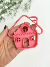 Load image into Gallery viewer, Gingerbread House Christmas Tree Ornament Detailed Polymer Clay Cutter | Christmas Cutters
