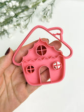 Load image into Gallery viewer, Gingerbread House Christmas Tree Ornament Detailed Polymer Clay Cutter | Christmas Cutters
