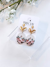 Load image into Gallery viewer, The Pink Flower Leafy Dangles
