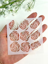 Load image into Gallery viewer, Roses #2 Clay Stencil Sheet | Reusable Polymer Clay Texture Stencil
