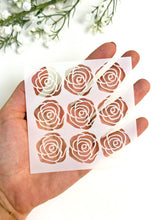 Load image into Gallery viewer, Roses #2 Clay Stencil Sheet | Reusable Polymer Clay Texture Stencil

