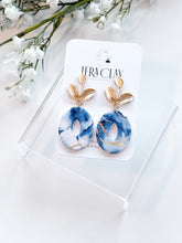 Load image into Gallery viewer, The Blue Marble Leafy Dangles
