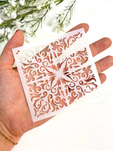 Load image into Gallery viewer, Baroque Swirl Clay Stencil Sheet | Reusable Polymer Clay Texture Stencil
