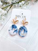 Load image into Gallery viewer, The Blue Marble Leafy Dangles
