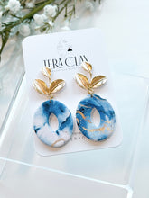 Load image into Gallery viewer, The Blue Marble Leafy Dangles
