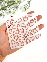 Load image into Gallery viewer, Leopard Print Clay Stencil Sheet | Reusable Polymer Clay Texture Stencil
