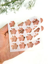 Load image into Gallery viewer, Hibiscus Clay Stencil Sheet | Reusable Polymer Clay Texture Stencil
