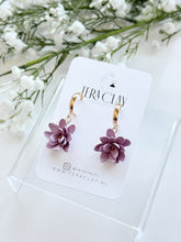Load image into Gallery viewer, The Purple Flower Dangles PRE-ORDER
