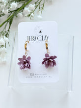 Load image into Gallery viewer, The Purple Flower Dangles PRE-ORDER

