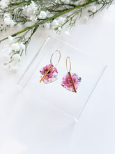 Load image into Gallery viewer, The Red Floral Hoops
