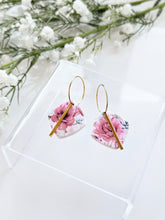 Load image into Gallery viewer, The Red Floral Hoops
