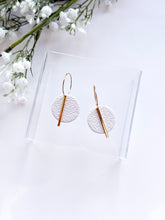 Load image into Gallery viewer, The Textured Round Hoops In Ivory White
