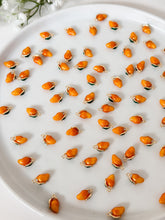 Load image into Gallery viewer, 18K Gold Plated Mango Enamel Brass Pendants
