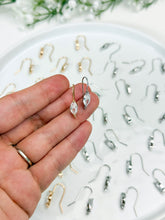 Load image into Gallery viewer, 18K Gold/Platinum Plated Brass Horse Eye Cubic Zirconia Hook with Vertical Loop
