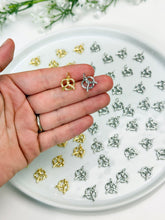 Load image into Gallery viewer, 18K Gold/Platinum Plated Pretzel Charm/Pendant
