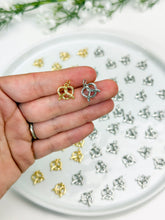 Load image into Gallery viewer, 18K Gold/Platinum Plated Pretzel Charm/Pendant
