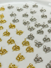 Load image into Gallery viewer, 18K Gold/Platinum Plated Pretzel Charm/Pendant
