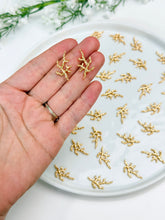 Load image into Gallery viewer, 18K Real Gold Plated Branch Connector with Two Holes
