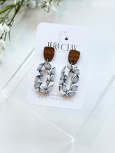 Load image into Gallery viewer, The B&amp;W Leafy Vine Dangles
