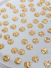 Load image into Gallery viewer, 18K Real Gold Plated Hammered Circle Connector with Two Holes

