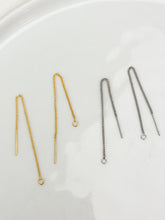 Load image into Gallery viewer, 18K Gold/Platinum Plated Brass Ear Thread Chain
