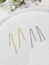 Load image into Gallery viewer, 18K Gold/Platinum Plated Brass Ear Thread Chain
