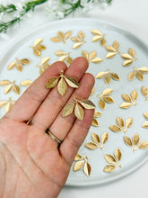 Load image into Gallery viewer, 18K Real Gold Plated Triple Leaf Charm/Pendant
