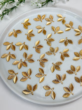 Load image into Gallery viewer, 18K Real Gold Plated Triple Leaf Charm/Pendant
