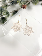 Load image into Gallery viewer, The Large Snowflake Hoops (also in silver)
