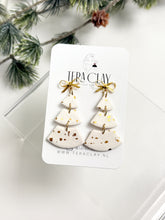 Load image into Gallery viewer, The Triple Christmas Trees in White &amp; Gold
