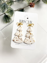 Load image into Gallery viewer, The Triple Christmas Trees in White &amp; Gold
